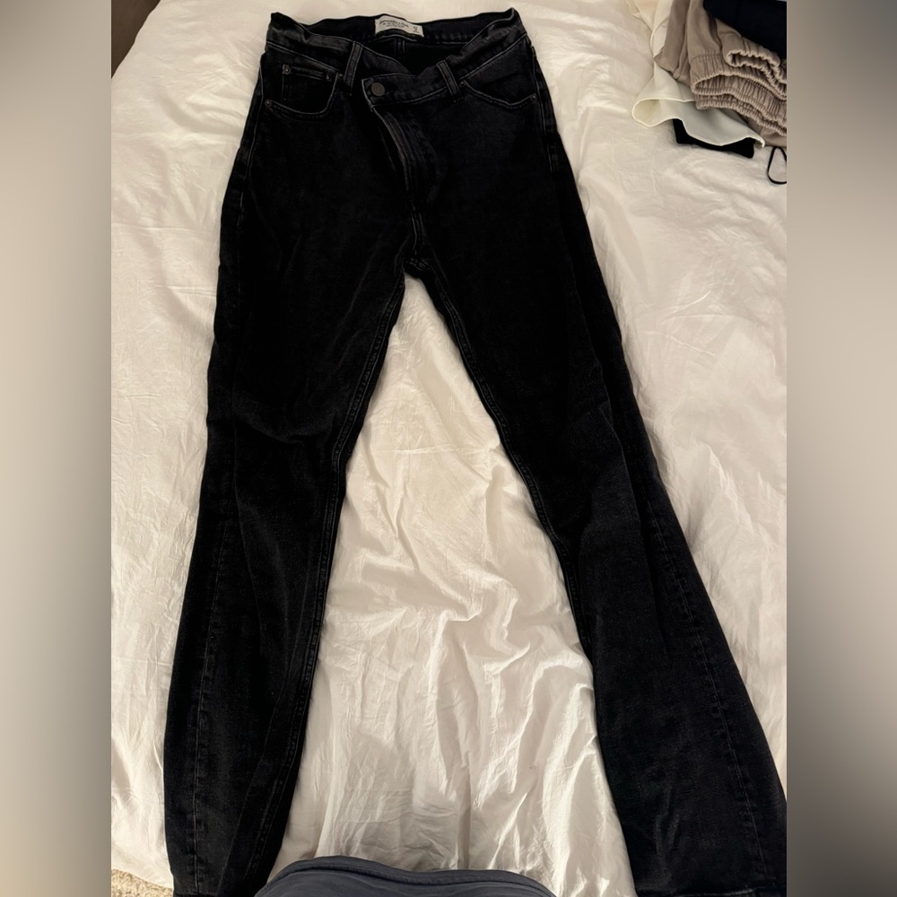Abercrombie 90s slim ultra high rise straight jeans - Picture 2 of 2